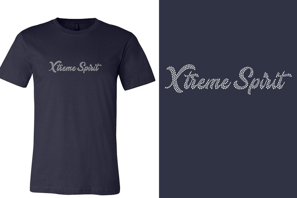 Rhinestones Xtreme Spirit 1-color stones Unisex t-shirt