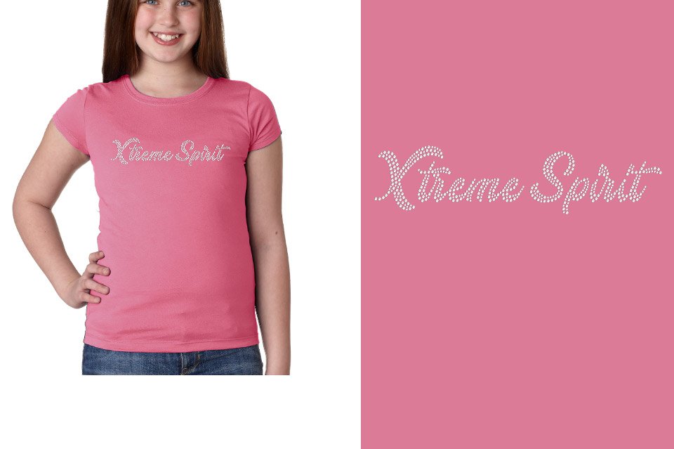Rhinestones Xtreme Spirit 1-color stones Girls' Princess T-Shirt
