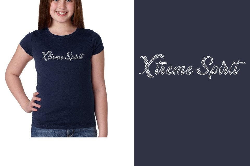 Rhinestones Xtreme Spirit 1-color stones Girls' Princess T-Shirt