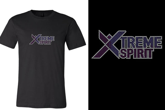 Rhinestones XTREME SPIRIT logo stones Unisex t-shirt