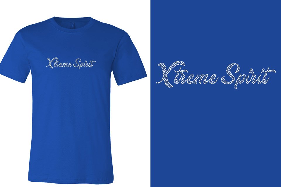 Rhinestones Xtreme Spirit 1-color stones Unisex t-shirt